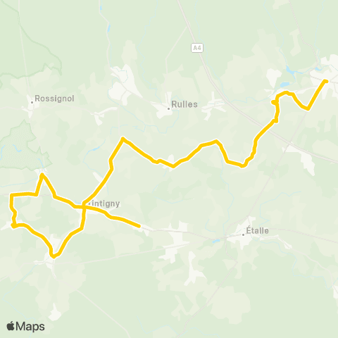 TEC Namur-Luxembourg Tintigny - Habay map
