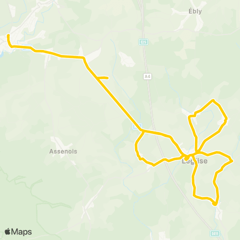 TEC Namur-Luxembourg Neufchâteau - Léglise map
