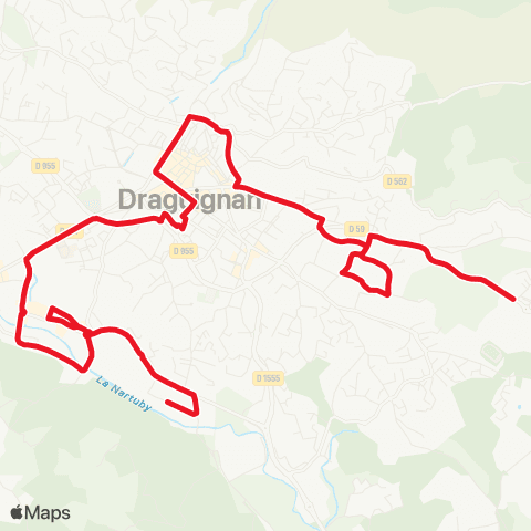 TEDbus L03 - Bonaparte - Salamandrier - Caussemille map
