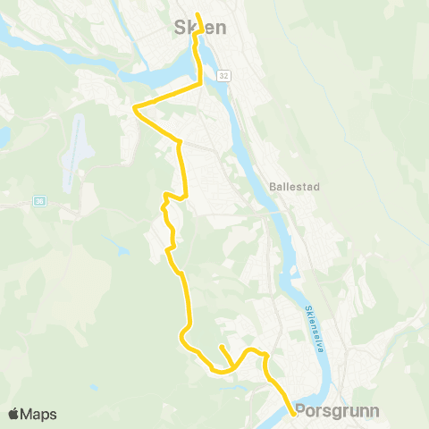 Farte Herkules-Rødmyr-Klyve-DownTown map