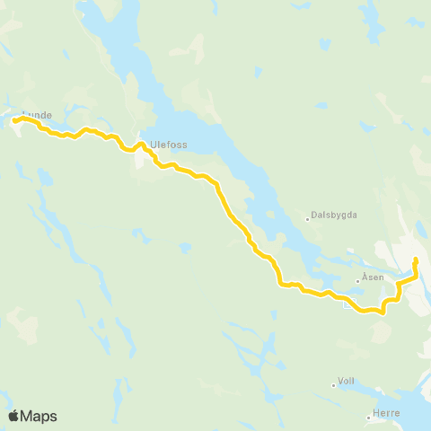 Farte Lunde-Ulefoss map