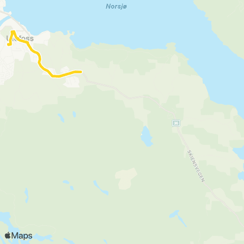 Farte Ulefoss-Febakke-Langeland map