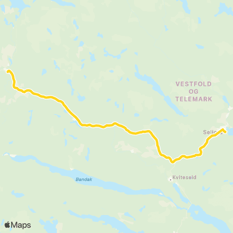 Farte Åmot-Seljord map