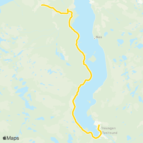 Farte Fjalestad-Fjone-Treungen map