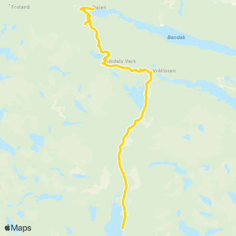 Farte Fyresdal-Dalen map