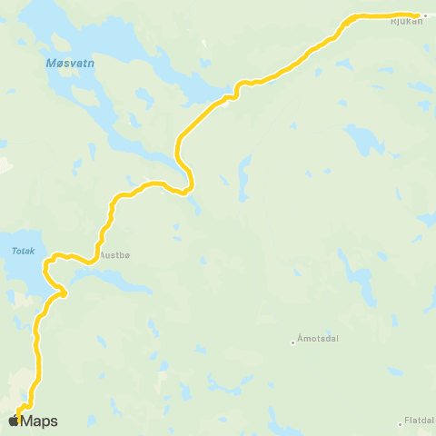 Farte Rjukan-Rauland-Åmot map