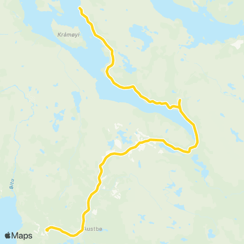 Farte Varland-Rauland map