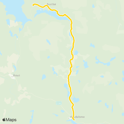 Farte Høydalsmo-Øyfjell-Rauland map