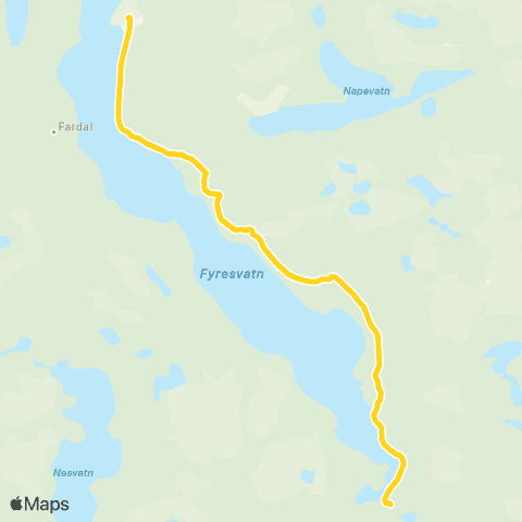 Farte Kilegrend-Fyresdal map