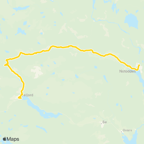 Farte Notodden-Hjartdal-Seljord map