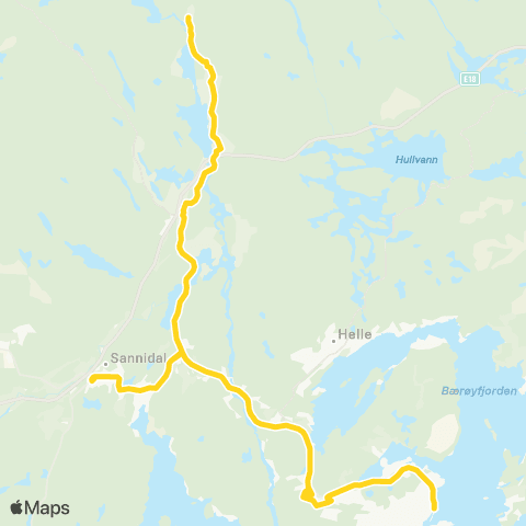 Farte Kragerø-Farsjø-Dalsfoss map