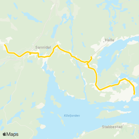 Farte Kragerø-Helle-Tangen map