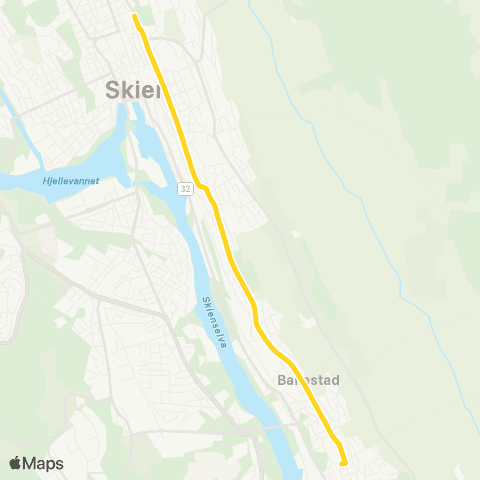Farte Skien-Menstad map