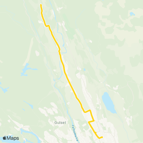 Farte Skien-Fossum-Ås map