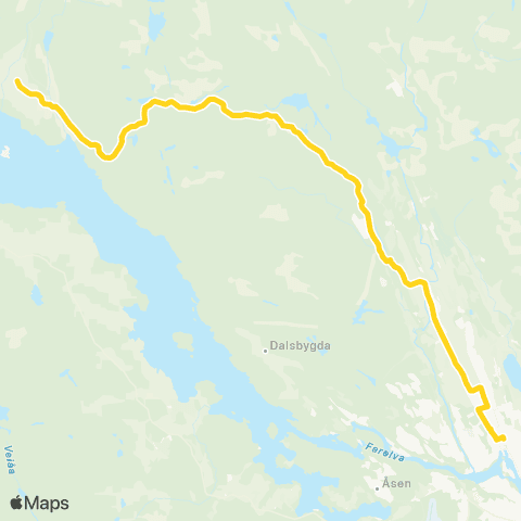 Farte Valebø-Skien map