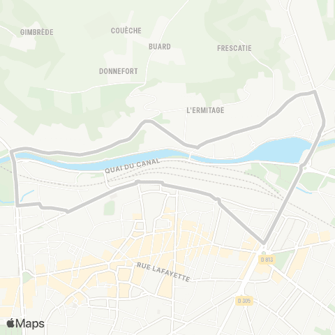 Tempo Navette Gauja map