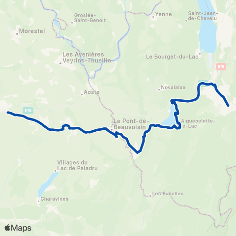 TER Auvergne-Rhône-Alpes Lyon Part Dieu - Chambery map