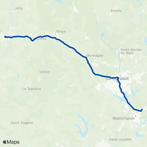 TER Mobigo (Bourgogne-Franche-Comté) Nevers - Decize map
