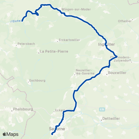 TER Fluo (Grand Est) Saverne - Frohmul map