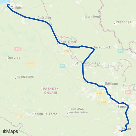 TER Hauts-de-France Hauts-de-France map