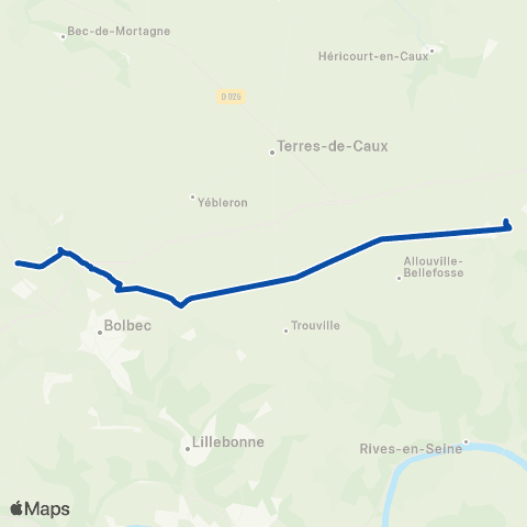 TER Hauts-de-France Abbeville - Amiens - Albert map