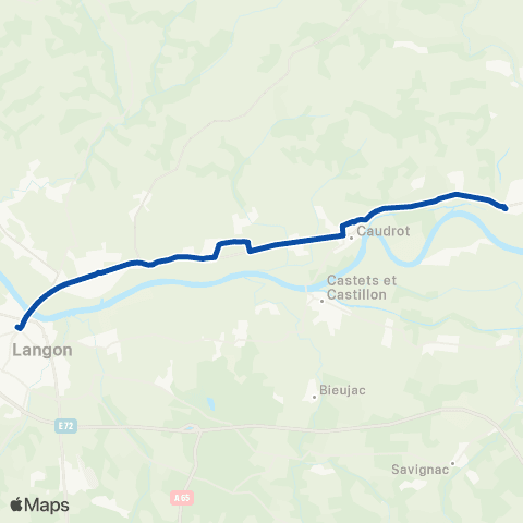 TER Nouvelle-Aquitaine Bordeaux - Langon - Marmande - Agen map