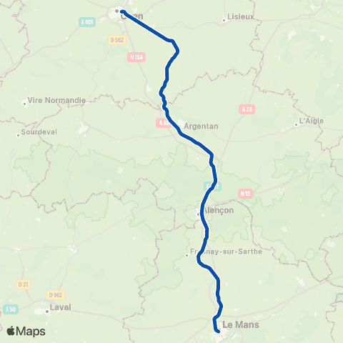 TER Nomad (Normandie) Nomad Normandie map