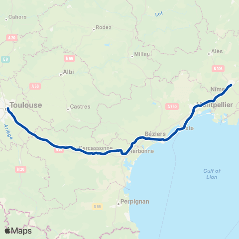 TER liO (Occitanie) Lio Occitanie map