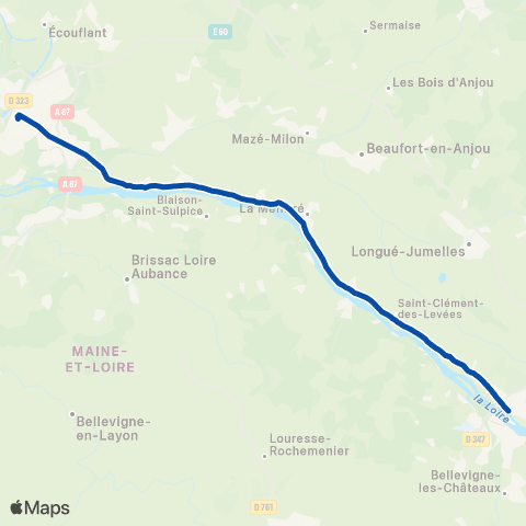 TER Aléop (Pays de la Loire) Orléans - le Croisic map