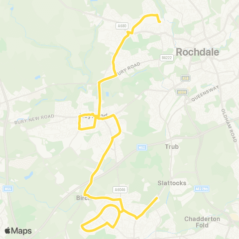 Bee Network Cardinal Langley High School - Ings Lane map