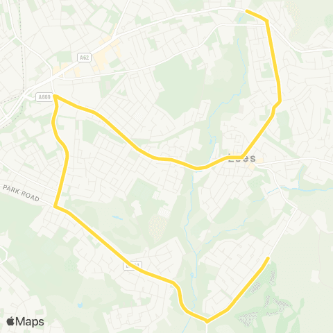Bee Network Waterhead Terminus - Oldham Golf Club map