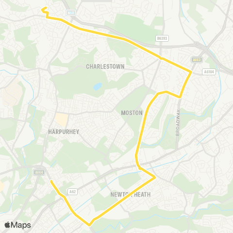 Bee Network Our Lady's High School - Monsall Street map