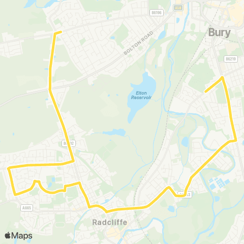 Bee Network Lowercroft Road - The Derby High School map