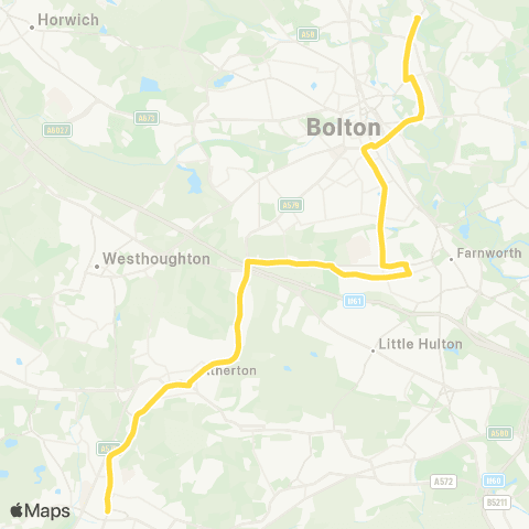 Bee Network Canon Slade HS - Leigh Town Hall map