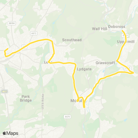 Bee Network Brownhill Centre - Blue Coat School map