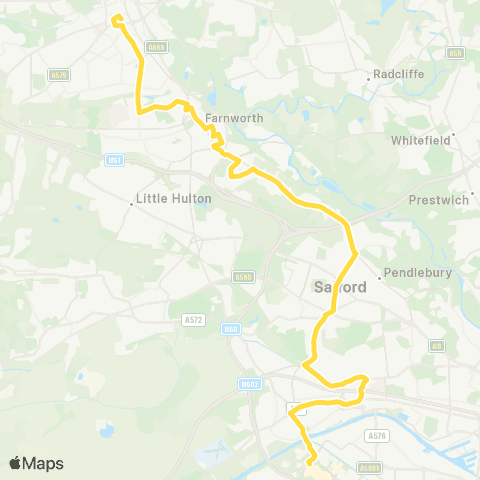 Bee Network Bolton Interchange - The Trafford Ctr Bus Sta map