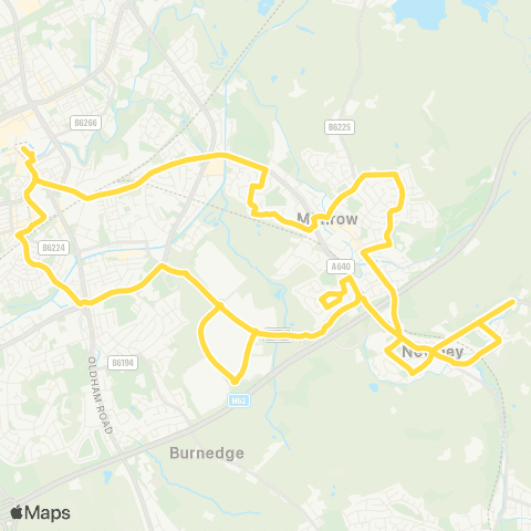 Bee Network Rochdale Interchange - Rochdale Interchange map