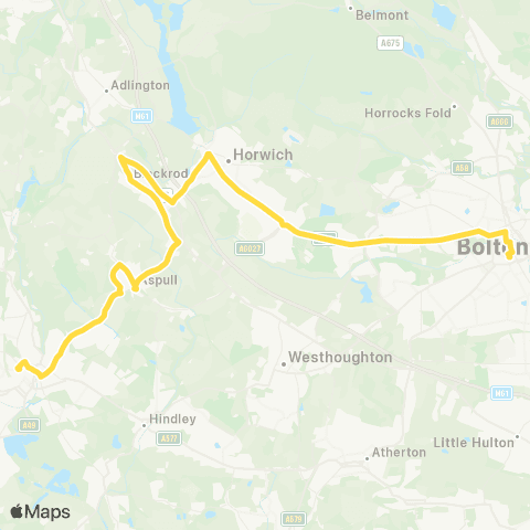 Bee Network Bolton Interchange - Wigan Bus Station map