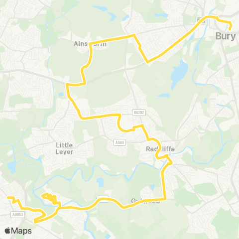 Bee Network Farnworth Bus Station - Bury Interchange map
