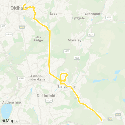 Bee Network Blue Coat School - Rushycroft map