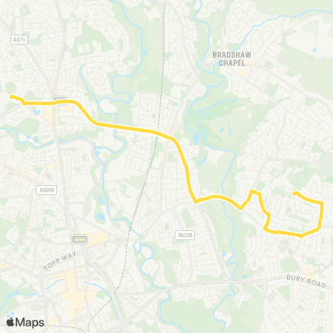 Bee Network Bolton St Catherine's Academy - Thornleigh Salesian Coll map