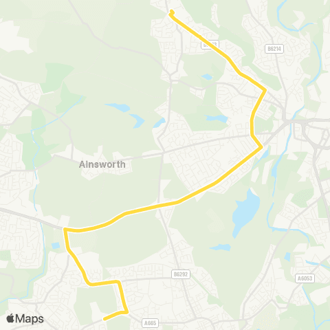 Bee Network Tottington High School - Stopes Road map