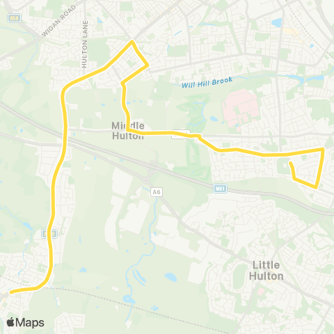 Bee Network St James' School - Atherton Rail Station map