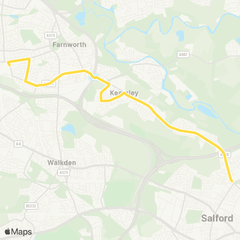 Bee Network Mossfield Road - St James' School map