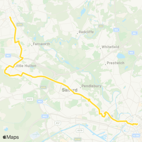 Bee Network Bolton Interchange - Piccadilly Gardens map