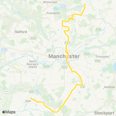Bee Network N Manchester General Hosp - Sale Metrolink Stop map