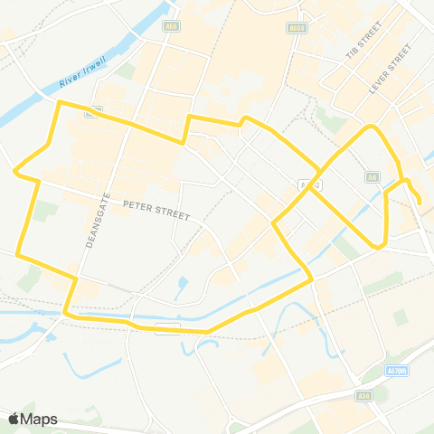 Bee Network Manchester Piccadilly Rail Sta - Manchester Piccadilly Rail Sta map