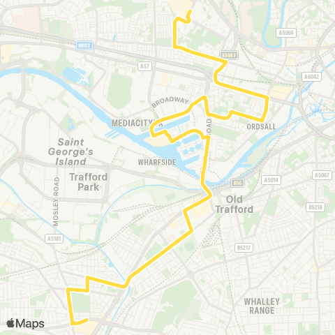 Bee Network Salford Shopping Centre - Stretford Mall map