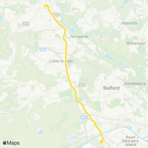 Bee Network Bolton Interchange - The Trafford Ctr Bus Sta map