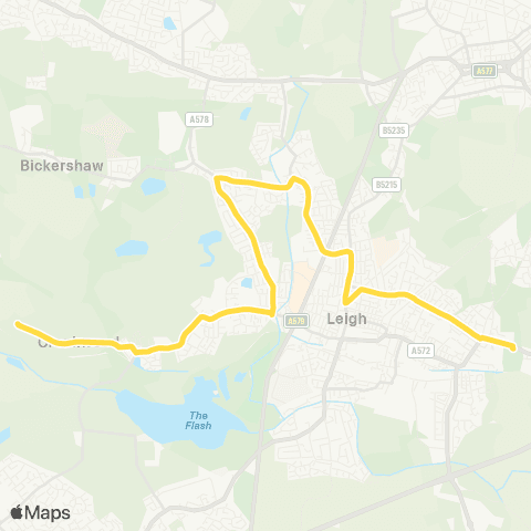Bee Network Bedford High School - Crankwood Terminus map